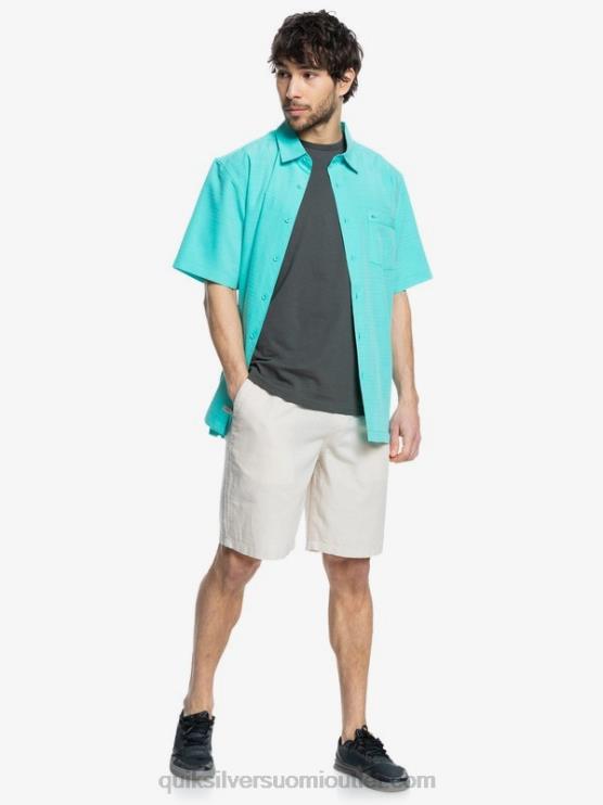 Quiksilver D6JJ1308 miehet sininen turkoosi centinella Waterman centinela premium ryppyjä ehkäisevä paita