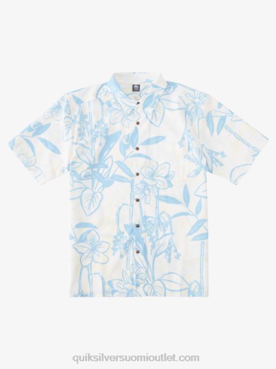 Quiksilver D6JJ1327 miehet valkoiset löysät tiet vesimies löysä tapa havaijilainen paita