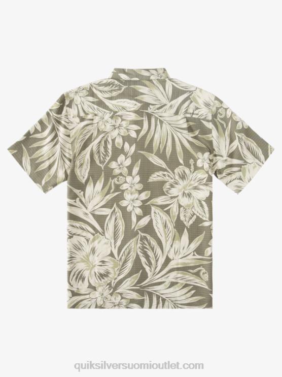 Quiksilver D6JJ1334 miehet pölyiset oliivibrunssipäivät Waterman brunssiajan lyhythihainen paita