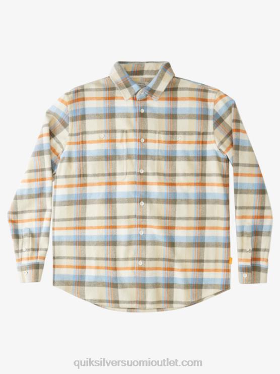 Quiksilver D6JJ1350 miehet antiikkivalkoiset ukkosenlaskut waterman thunder setit flanellipitkähihainen paita