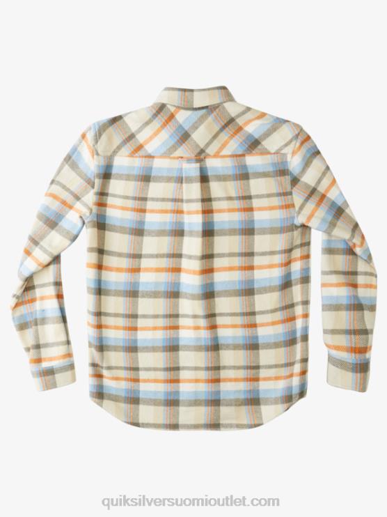 Quiksilver D6JJ1350 miehet antiikkivalkoiset ukkosenlaskut waterman thunder setit flanellipitkähihainen paita