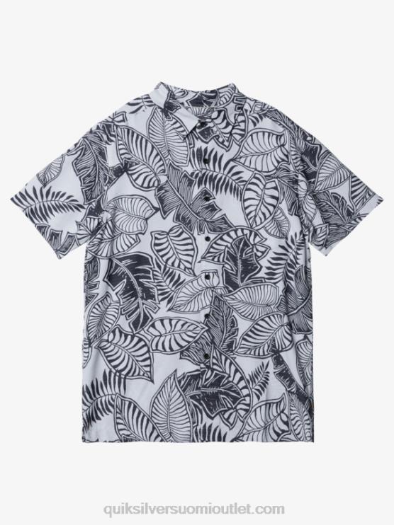 Quiksilver D6JJ1365 miehet musta valkoinen Waterman siesta lyhythihainen paita