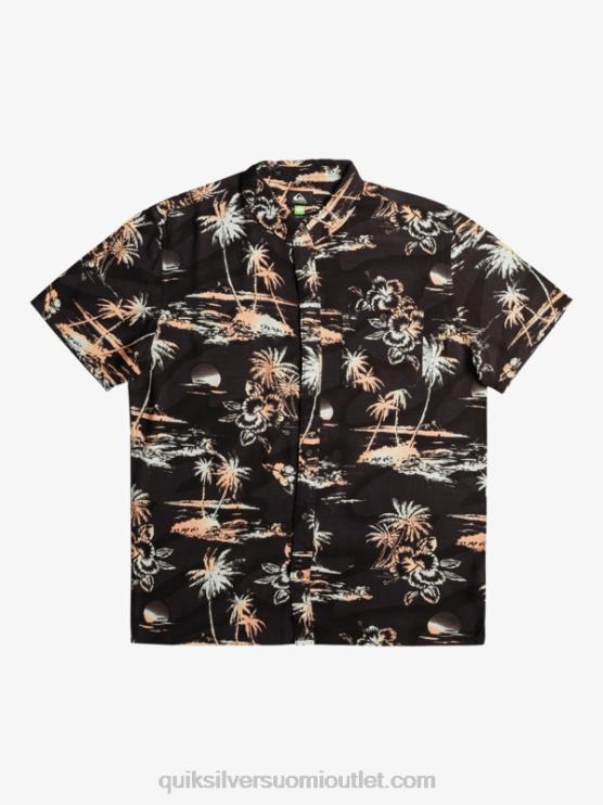 Quiksilver D6JJ1369 miehet musta ilmavirta airflow puuvillainen lyhythihainen paita
