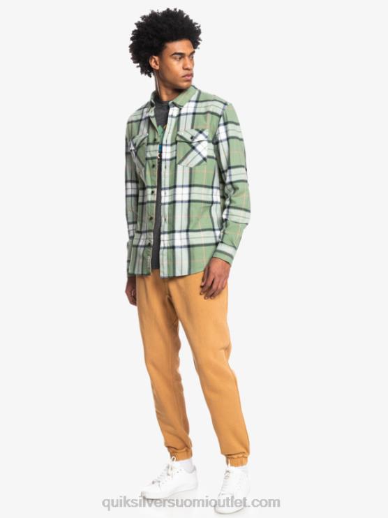 Quiksilver D6JJ1427 miehet loden frost linden stretch Linden joustava pitkähihainen flanellipaita