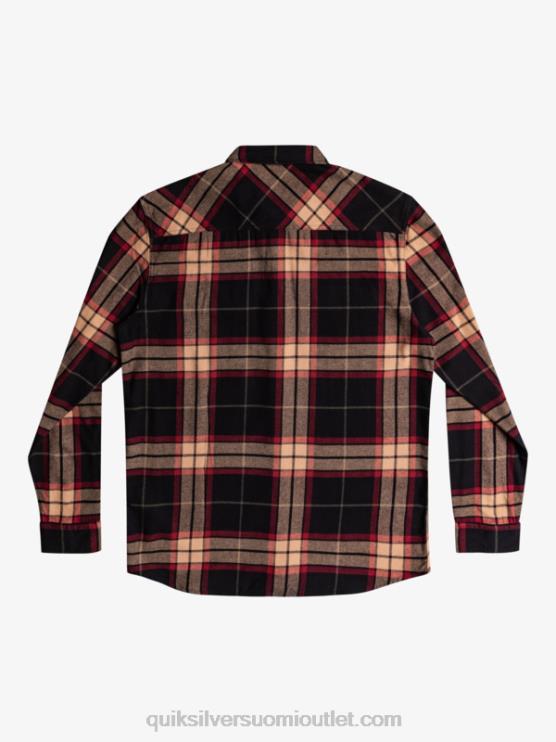 Quiksilver D6JJ1428 miehet musta lehmus stretch Linden joustava pitkähihainen flanellipaita