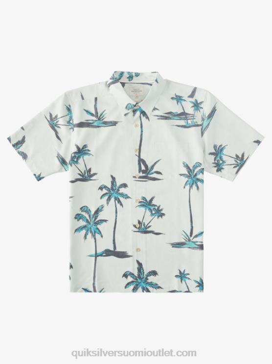 Quiksilver D6JJ1500 miehet hienovarainen vihreä merituuli waterman sea breezer lyhythihainen havaijilainen paita