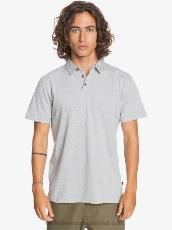 Quiksilver D6JJ1552 miehet vaaleanharmaa kanerva jokapäiväinen sun cruise lyhythihainen poolopaita