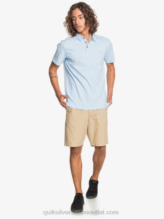 Quiksilver D6JJ1553 miehet ilmava sininen jokapäiväinen sun cruise lyhythihainen poolopaita