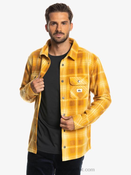 Quiksilver D6JJ1555 miehet ruskea sokeri shadowplaid Surf Days pitkähihainen flanellipaita
