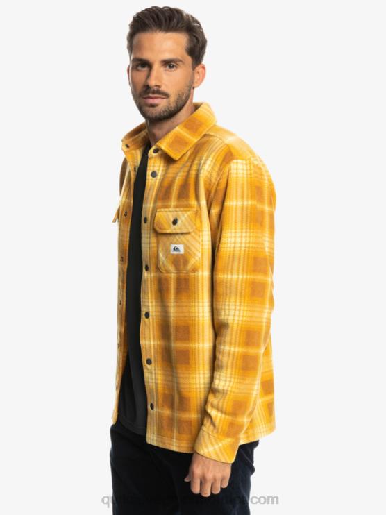 Quiksilver D6JJ1555 miehet ruskea sokeri shadowplaid Surf Days pitkähihainen flanellipaita