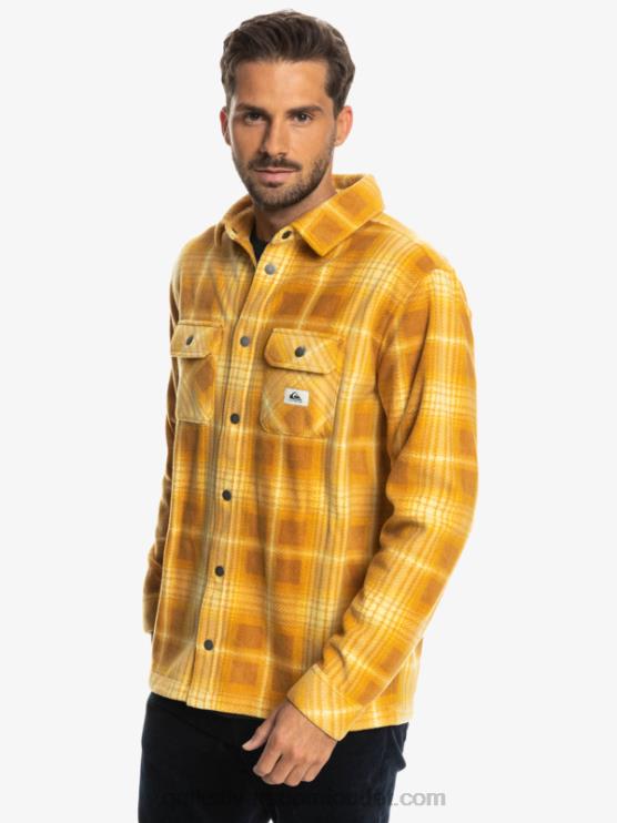 Quiksilver D6JJ1555 miehet ruskea sokeri shadowplaid Surf Days pitkähihainen flanellipaita