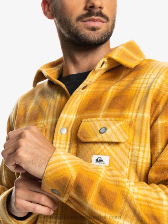 Quiksilver D6JJ1555 miehet ruskea sokeri shadowplaid Surf Days pitkähihainen flanellipaita