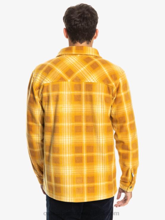 Quiksilver D6JJ1555 miehet ruskea sokeri shadowplaid Surf Days pitkähihainen flanellipaita