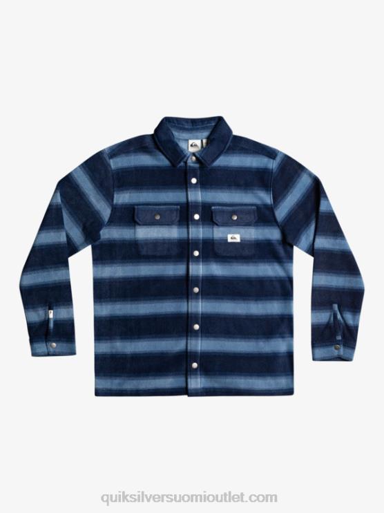 Quiksilver D6JJ1556 miehet laivastonsininen bleiseri flanelliraita Surf Days pitkähihainen flanellipaita