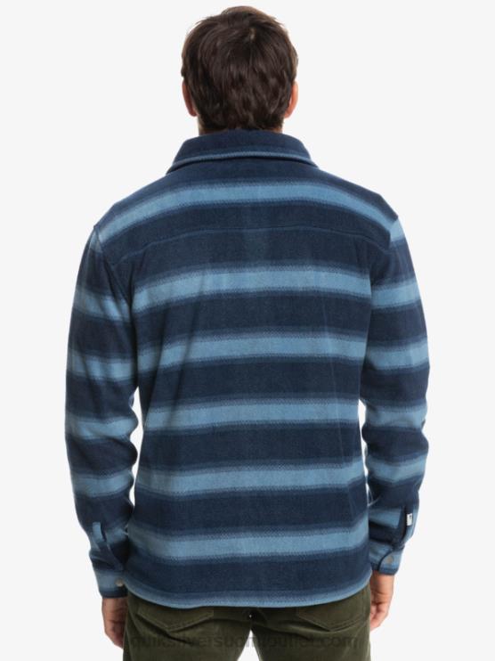 Quiksilver D6JJ1556 miehet laivastonsininen bleiseri flanelliraita Surf Days pitkähihainen flanellipaita