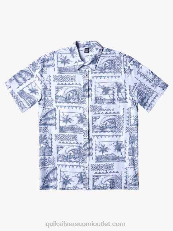 Quiksilver D6JJ156 miehet harmaa sininen kailua waterman kailua cruiser tekninen lyhythihainen upf 50 surffipaita