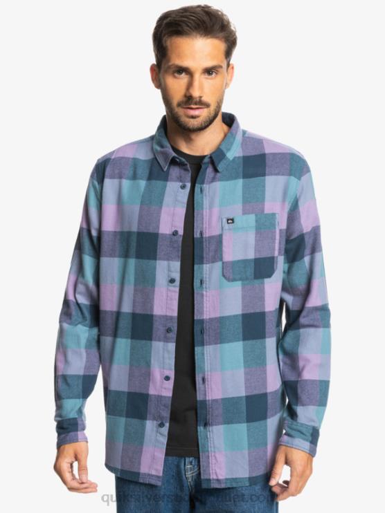 Quiksilver D6JJ1572 miehet insignia sininen emäperho Motherfly pitkähihainen flanellipaita