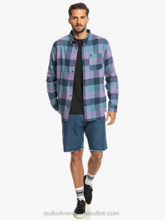 Quiksilver D6JJ1572 miehet insignia sininen emäperho Motherfly pitkähihainen flanellipaita