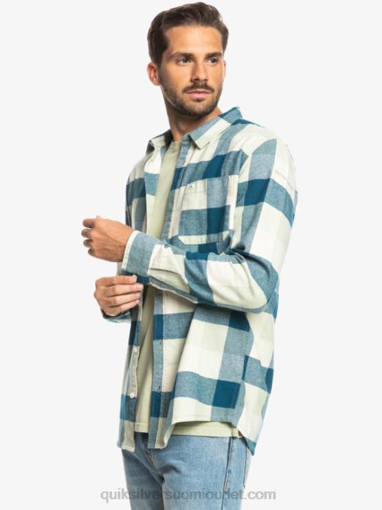 Quiksilver D6JJ1573 miehet aavikkosalvia emäkärpänen Motherfly pitkähihainen flanellipaita