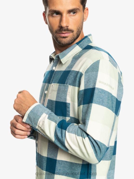 Quiksilver D6JJ1573 miehet aavikkosalvia emäkärpänen Motherfly pitkähihainen flanellipaita