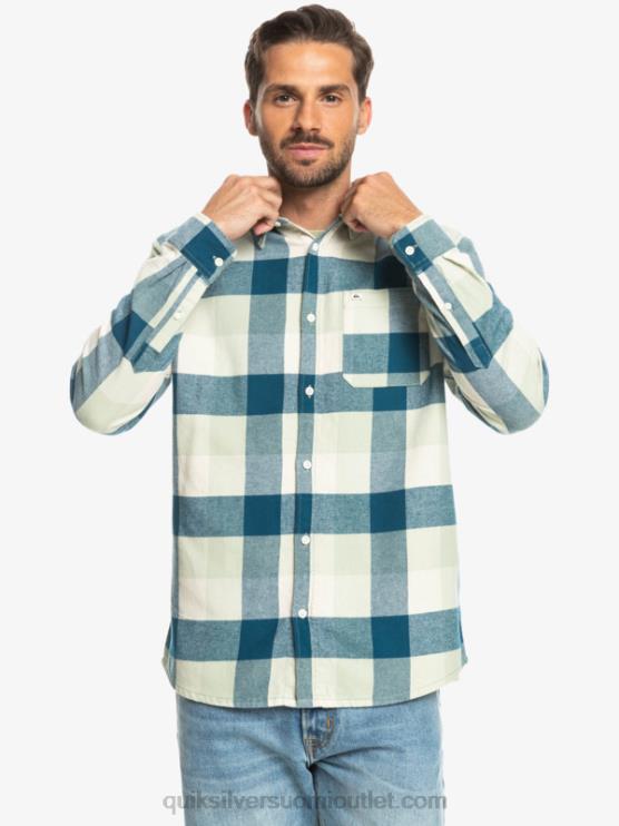 Quiksilver D6JJ1573 miehet aavikkosalvia emäkärpänen Motherfly pitkähihainen flanellipaita