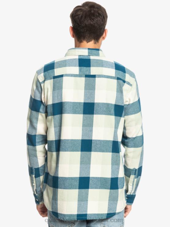 Quiksilver D6JJ1573 miehet aavikkosalvia emäkärpänen Motherfly pitkähihainen flanellipaita