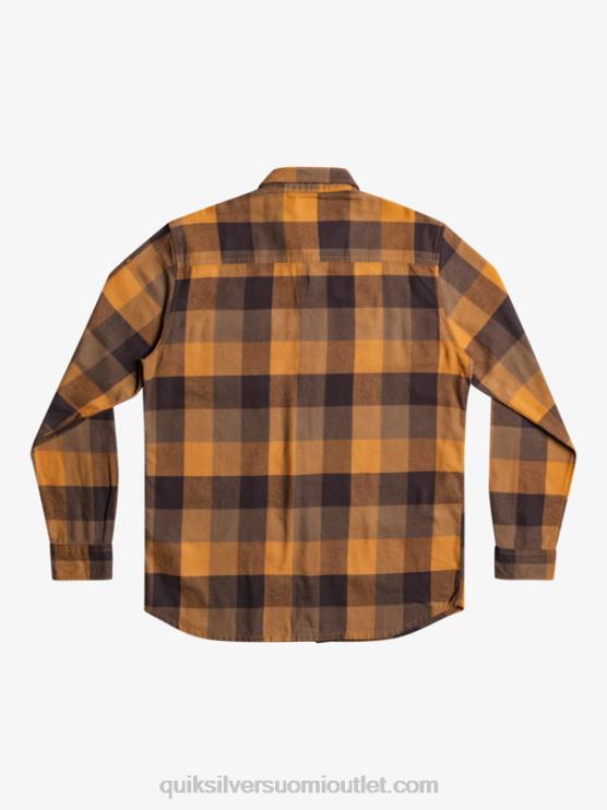 Quiksilver D6JJ1574 miehet ruskea sokeri emäperho Motherfly pitkähihainen flanellipaita