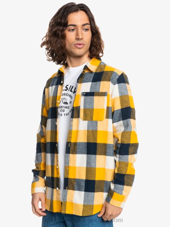 Quiksilver D6JJ1575 miehet koivu emäkärpäs 223 Motherfly pitkähihainen flanellipaita