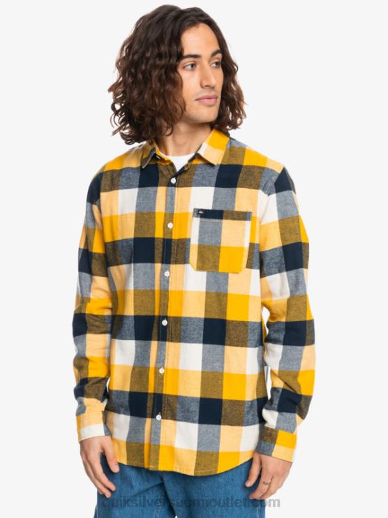Quiksilver D6JJ1575 miehet koivu emäkärpäs 223 Motherfly pitkähihainen flanellipaita