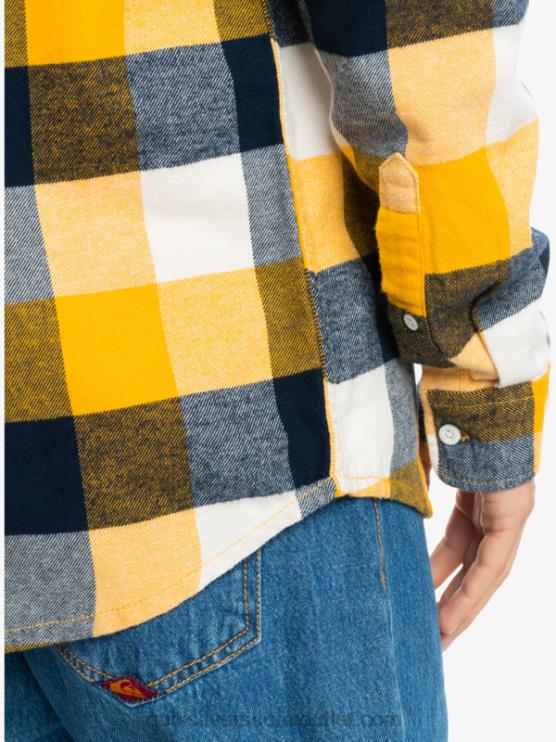 Quiksilver D6JJ1575 miehet koivu emäkärpäs 223 Motherfly pitkähihainen flanellipaita