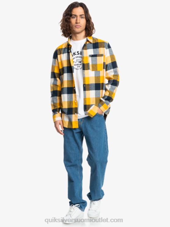 Quiksilver D6JJ1575 miehet koivu emäkärpäs 223 Motherfly pitkähihainen flanellipaita
