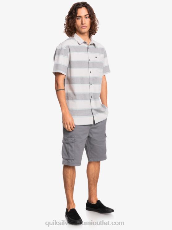 Quiksilver D6JJ1620 miehet harmaa violetti parasta aikaa prime time lyhythihainen paita