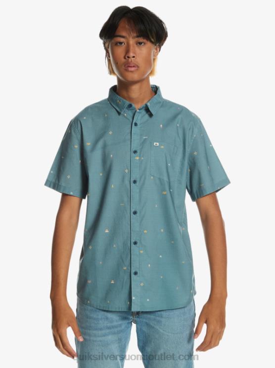 Quiksilver D6JJ1629 miehet maakunnan sininen erillään välimatkan päässä lyhythihainen paita
