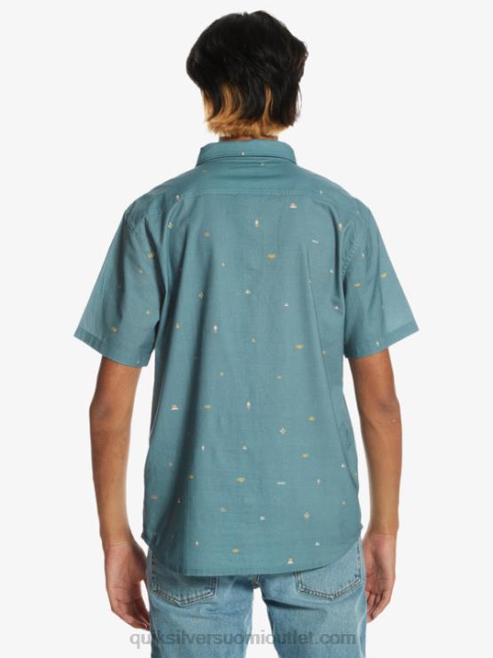 Quiksilver D6JJ1629 miehet maakunnan sininen erillään välimatkan päässä lyhythihainen paita