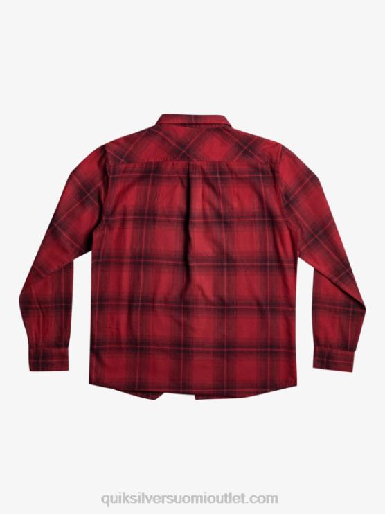 Quiksilver D6JJ1691 miehet rubiiniviini saturn saturninen ruudullinen pitkähihainen paita