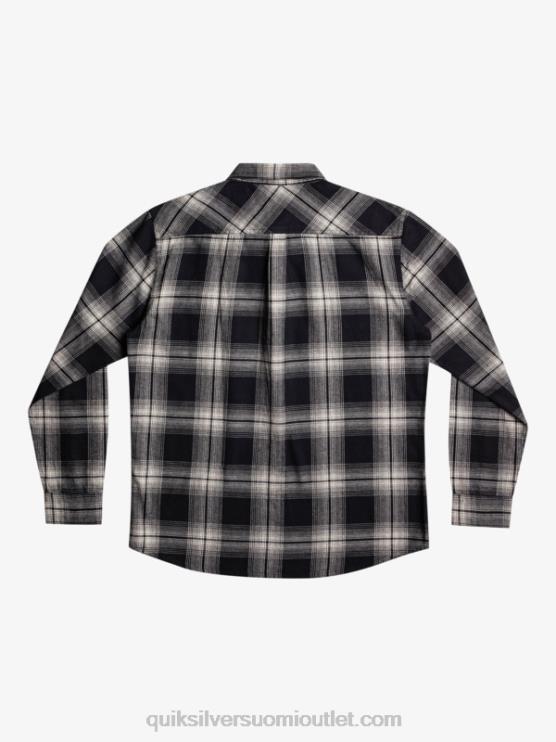 Quiksilver D6JJ1692 miehet musta saturn saturninen ruudullinen pitkähihainen paita