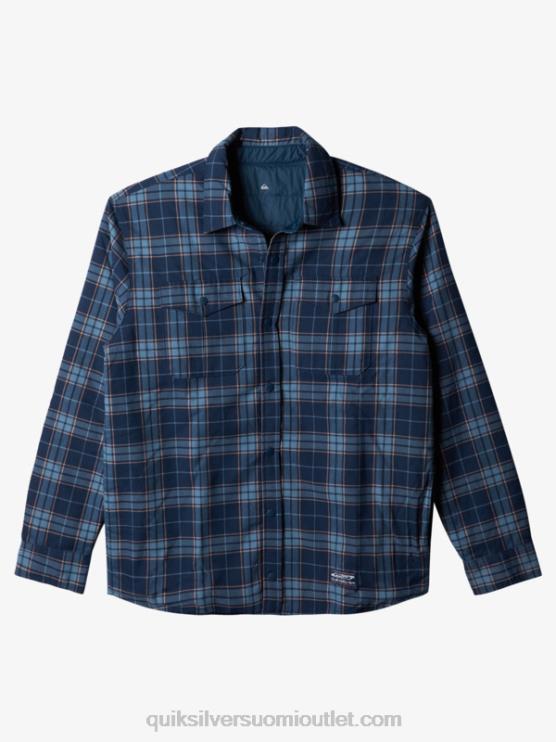 Quiksilver D6JJ1702 miehet insignia sininen vapaa nousu vapaasti kiipeävä eristetty käännettävä flanellipaita
