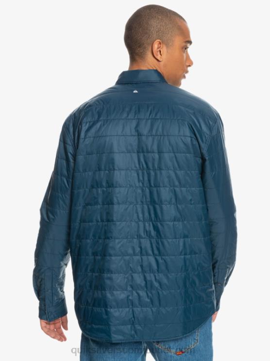 Quiksilver D6JJ1702 miehet insignia sininen vapaa nousu vapaasti kiipeävä eristetty käännettävä flanellipaita
