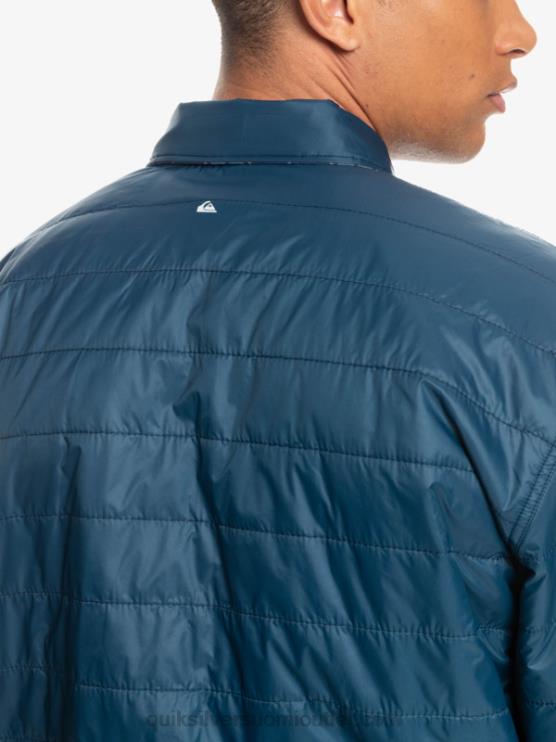 Quiksilver D6JJ1702 miehet insignia sininen vapaa nousu vapaasti kiipeävä eristetty käännettävä flanellipaita