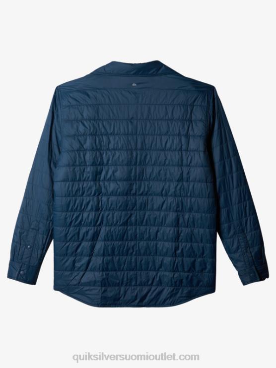 Quiksilver D6JJ1702 miehet insignia sininen vapaa nousu vapaasti kiipeävä eristetty käännettävä flanellipaita