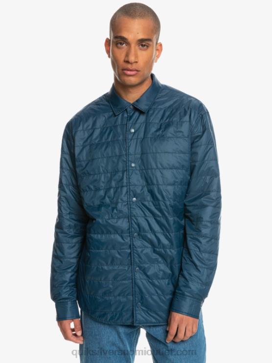 Quiksilver D6JJ1702 miehet insignia sininen vapaa nousu vapaasti kiipeävä eristetty käännettävä flanellipaita
