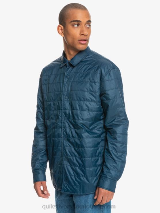 Quiksilver D6JJ1702 miehet insignia sininen vapaa nousu vapaasti kiipeävä eristetty käännettävä flanellipaita