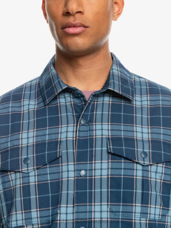 Quiksilver D6JJ1702 miehet insignia sininen vapaa nousu vapaasti kiipeävä eristetty käännettävä flanellipaita