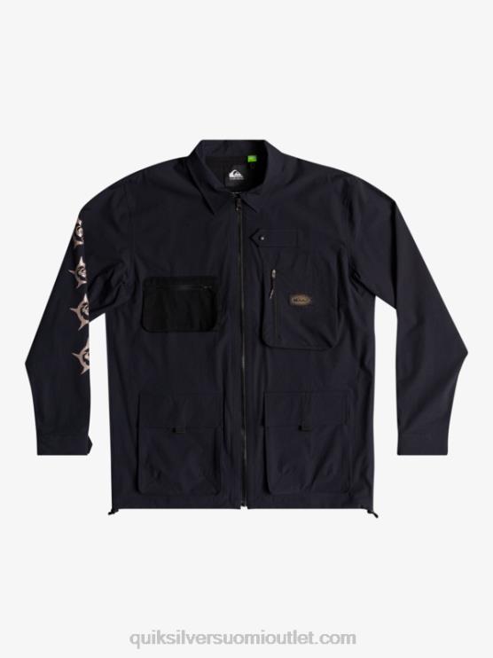 Quiksilver D6JJ1717 miehet musta Under sky pitkähihainen paita