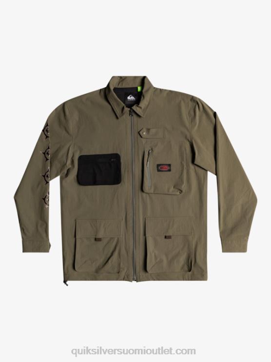 Quiksilver D6JJ1718 miehet rypäleen lehtiä Under sky pitkähihainen paita