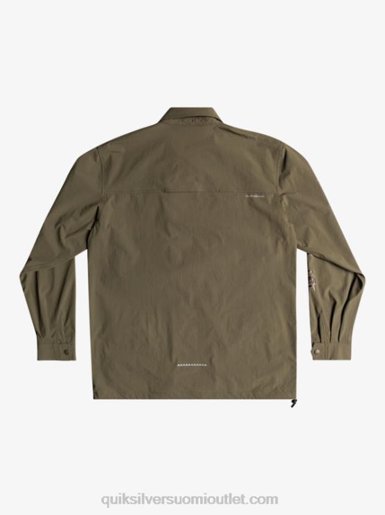 Quiksilver D6JJ1718 miehet rypäleen lehtiä Under sky pitkähihainen paita