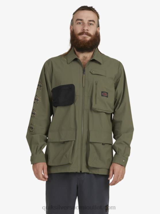 Quiksilver D6JJ1718 miehet rypäleen lehtiä Under sky pitkähihainen paita