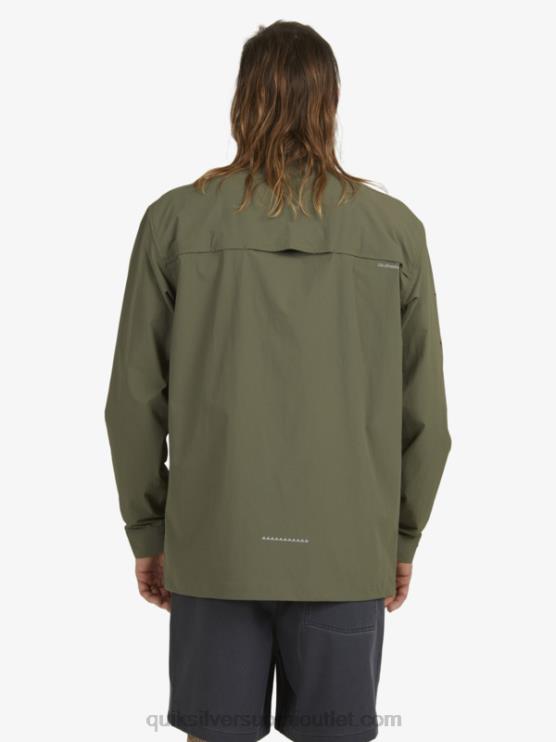 Quiksilver D6JJ1718 miehet rypäleen lehtiä Under sky pitkähihainen paita