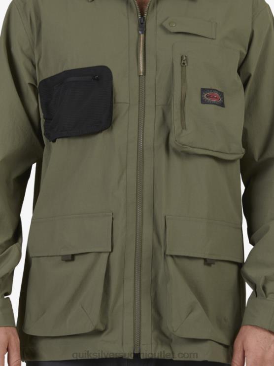 Quiksilver D6JJ1718 miehet rypäleen lehtiä Under sky pitkähihainen paita