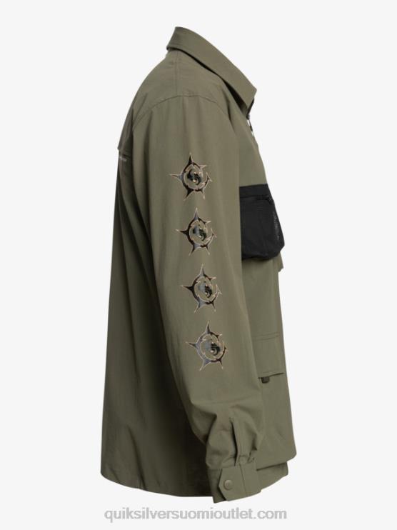 Quiksilver D6JJ1718 miehet rypäleen lehtiä Under sky pitkähihainen paita
